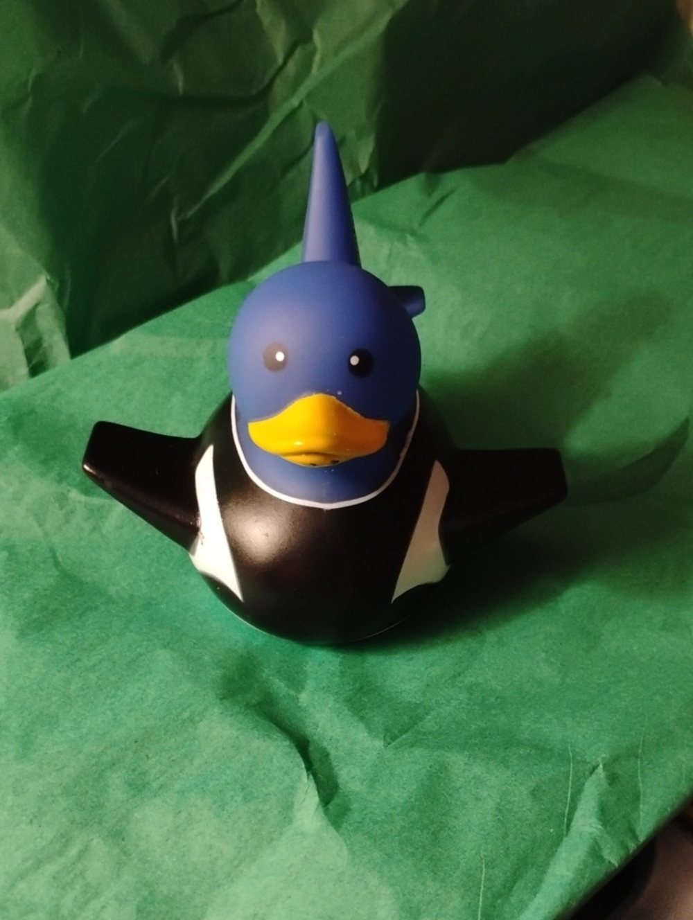 Blue & Black Rubber Duck Toy-Southwest Airline Promotional Gift